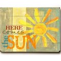 One Bella Casa One Bella Casa 0004-3691-20 18 x 24 in. Here Comes the Sun Planked Wood Wall Decor by Misty Diller 0004-3691-20